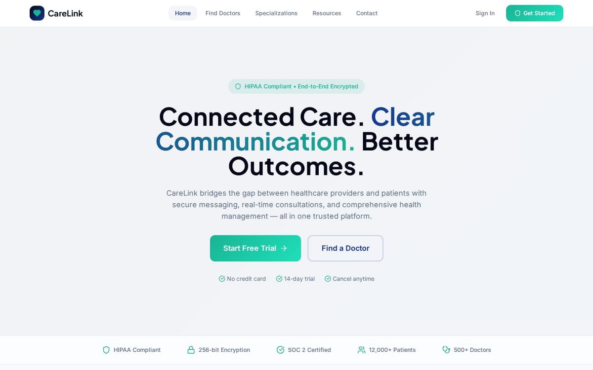 CareLink healthcare communication platform