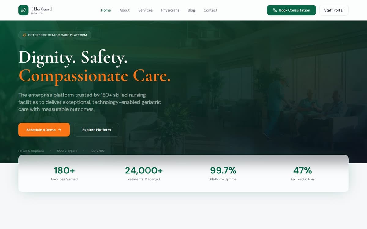 ElderGuard Health platform