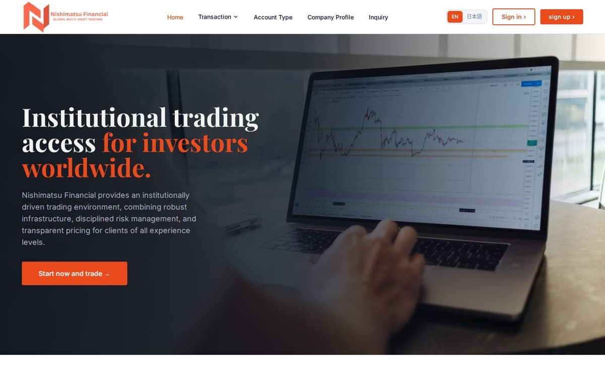 Nishimatsu Financial trading platform
